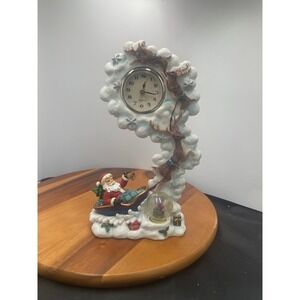 Vintage Santa Mantel Clock